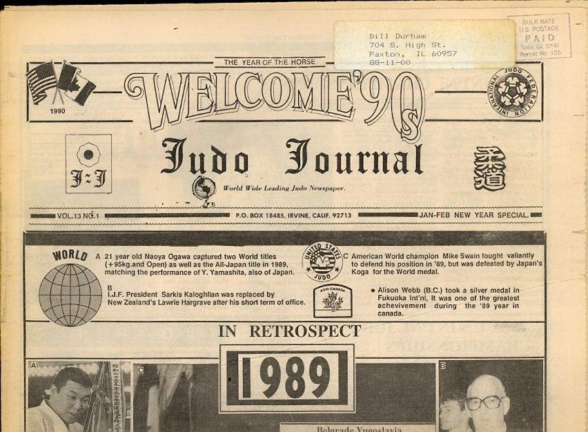 01/90 Judo Journal Newspaper